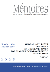 Stabilité globale non-linéaire de l’espace de Minkowski pour des données initiales spatiales-caractéristiques